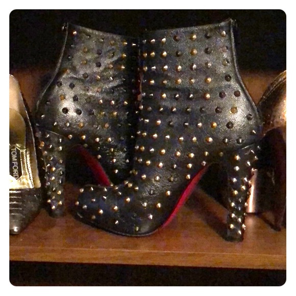 studded louboutin boots